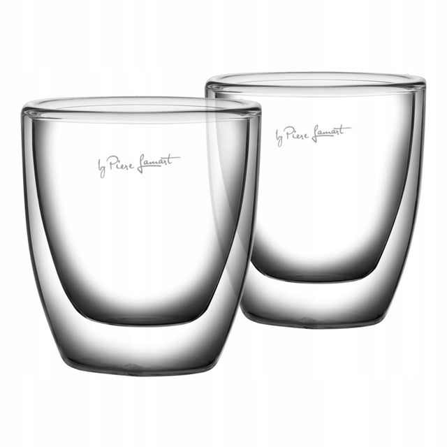 Szklanki termiczne do kawy i herbaty 2x80 ml Lamart Vaso Espresso zestaw bezbarwny