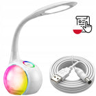 LAMPKA LED BIURKOWA USB DLA DZIECKA BARWY 256 KOLORY RGB LAMPA NA BIURKO do nauki, regulowana jasność, ściemniana