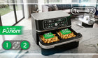 Frytkownica beztłuszczowa AIR fryer 3100w frytownica duża 10l 12 programów czarny