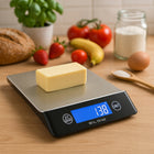 Waga kuchenna elektroniczna 7 jednostek 10KG/1G stal nierdzewna LCD baterie do ważenia żywności, tarowanie