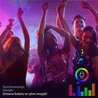 Taśma LED Lepro 15m (2x7,5M), taśma LED muzyczna z pilotem, RGB oświetlenie dekoracyjne, pasek świetlny do pokoju