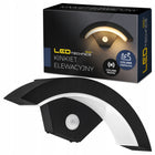 Kinkiet Zewnętrzny LED Lampa Elewacyjna IP65 Czujnik Ruchu Zmierzchu oprawa fasadowa ścienna czarna 12W ze