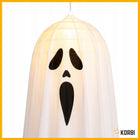 LAMPION WISZĄCY DUCH ŚWIECĄCA DEKORACJA HALLOWEEN DUSZEK OZDOBA BIAŁY 90CM widmo, zjawa, straszydło na imprezę