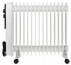 Grzejnik olejowy Elektryczny duży 15 żeber regulacja Tem. energooszczędny kaloryfer do domu 2500 w 230 V biały