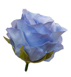 Róża vivaldi główka niebieska 12 sztuk 8cm sztuczne kwiaty do stroików dekoracje florystyczne, element kompozycji