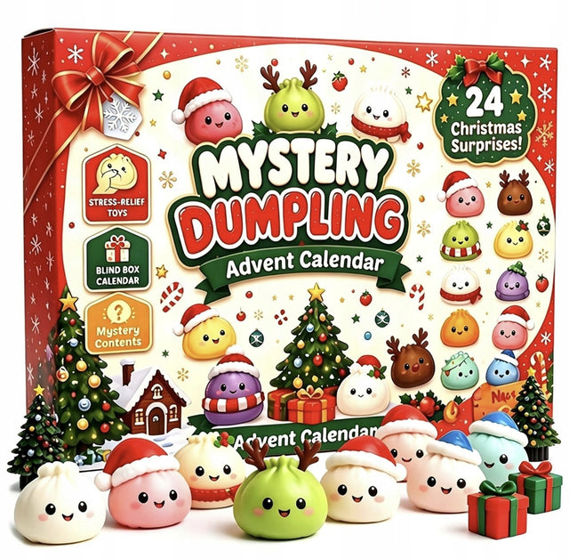 2026 Xmas Kalendarz Adwentowy Dumpling Squishy,24d Countdown Fidget,Dzieci Prezent