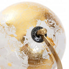 Globus dekoracyjny globe złoty 18x15x25 cm homla kula ziemska metalowa, ozdoba na biurko i do salonu