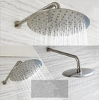 Deszczownica prysznicowa okrągła 25 cm slim stalowa chrom 120 dysz 1/2" głowica natryskowa do łazienki, 1-funkcyjna