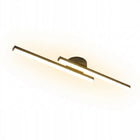 Lampa Sufitowa LED Żyrandol Czarny Nowoczesny 60cm 3000K 17W do Sypialni wisząca oprawa aluminiowa 2 punkty świetlne do