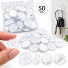 Mini haczyki samoprzylepne 50 SZT 2 CM z oczkiem transparentne do dekoracji uchwyty na balony, szyby i lekkie girlandy