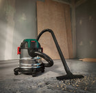 Odkurzacz przemysłowy Parkside PWD 12 B1 1300 w na mokro i sucho warsztatowy, zbiornik 12 l, przepływ 33 l/s, 8