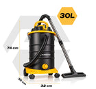 Odkurzacz przemysłowy mocny uniwersalny mokro sucho 3600W 30l