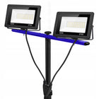 Stojak Statyw 100W Naświetlacz Lampa Robocza Halogen Budowlany z Wtyczką reflektor LED do warsztatu, 4500 lm, IP66