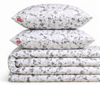 Komplet pościeli 100% bawełna mist garden 140x200 + 2 poszewki 70x80 poszwa na kołdrę, bielizna pościelowa do sypialni