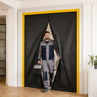 Kurtyna przeciwpyłowa drzwi budowlane malarskie zamek 160X230CM maxi remon osłona wejścia z włókniny, zabezpieczenie