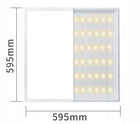 Panel LED oprawa rastrowa 60X60cm kaseton 60W CCD plafon kwadratowy biały do wnętrz, zintegrowane źródło światła