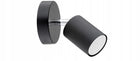 Lampa Ścienna Kinkiet Tuba Metal Spot LED GU10 Czarny Biały oprawa do salonu i sypialni, 1 źródło światła, maks. 15 w