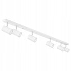 Lampa Sufitowa LED Szyna REGULOWANA BIAŁA 6x GU10 Listwa LOFT Nowoczesna reflektory, oświetlenie punktowe do salonu