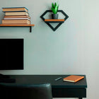 Kwietnik metalowy ścienny na kwiaty rośliny loft wiszący czarny nowoczesny uchwyt do doniczki, dekoracja wnętrza