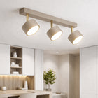 Lampa Sufitowa LED Kinkiet Szyna regulowana 3x GX53 Listwa loft Nowoczesna plafon metalowy beżowy do salonu kuchni