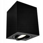 OPRAWA SUFITOWA NATYNKOWA GU10 LED Ruchoma 90x115 Czarna spot DUŻA kinkiet kwadratowa lampa punktowa, regulowany