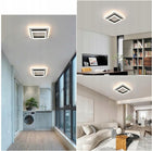 Lampa sufitowa LED plafon panel sufitowy czarny kwadrat natynkowy 24W oświetlenie do wnętrz, neutralna barwa światła