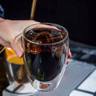6x SZKLANKI TERMICZNE DO KAWY LATTE DRINKÓW 350ml ATESTOWANE z podwójną ścianką, do herbaty, przezroczyste szkło