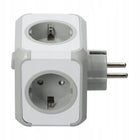 Przedłużacz Rozgałęźnik Kostka Trójnik Do Gniazdka Włącznik Ładowarka USB adapter elektryczny 3-wyjściowy z uziemieniem