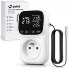 TERMOSTAT ELEKTRONICZNY REGULATOR TEMPERATURY GNIAZDO SIECI 230V max. 3680W termometr