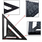 Kątownik stolarski ciesielski aluminiowy 300mm 12" duży przymiar płytek do trasowania, prac dekarskich i ślusarskich