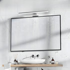 Kinkiet LED IP44 Srebrny 40cm Lampa Łazienkowa Nad Lustro 820lm 4000K 10W oświetlenie przy umywalce, aluminiowa oprawa