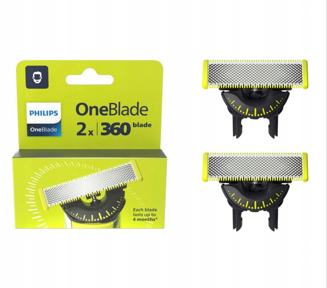 2X ostrza philips oneblade 360 oryginalne QP420 ostrze golarka NÓŻ QP420/50 wymienne wkłady tnące do maszynki, do pielęgnacji zarostu