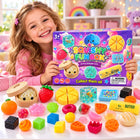 Kalendarz Adwentowy Gniotki Squishy 24 Sztuki Sensoryczne Zestaw Antystres wiszący