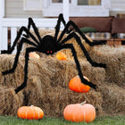 Duży Sztuczny Pająk Dekoracyjny 125 cm XXL Dekoracja Halloween Giga Czarny ozdoba na imprezę tematyczną, element