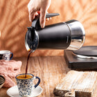 Kawiarka Klausberg KB-7847 stalowa indukcja Gaz espresso 12 filiżanek Kawy zaparzacz moka 600 ml, czarno-srebrny