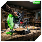 Piła ukosowa z posuwem ukośnica do drewna 2000W + laser + tarcza 305mm 60T do cięcia desek i belek, elektryczna