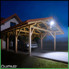Halogen naświetlacz LED 50W zewnętrzny lampa z czujnikiem ruchu Garaż reflektor IP44 6000 lm zimne białe światło 6500 K