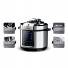 MULTICOOKER SZYBKOWAR ELEKTRYCZNY GARNEK PAROWAR 14 programów 5L ciśnienie urządzenie wielofunkcyjne srebrne do