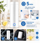 Czajnik turystyczny elektryczny 0,4l 300W mały podróżny biały 0.4 l 300 w metal