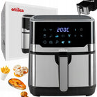 Frytkownica beztłuszczowa AIR fryer frytownica duża 6,5l misa 1800 w srebrny