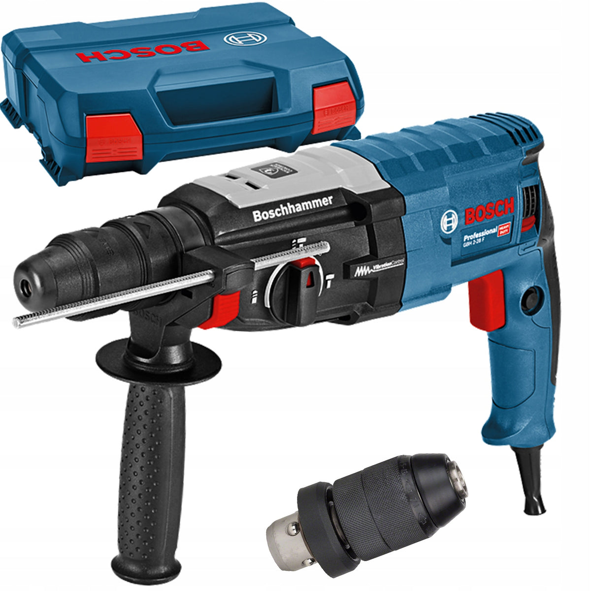 Młotowiertarka udarowa 3,2J SDS plus 880W bosch GBH 2-28 F do betonu i muru, zasilanie sieciowe 230 V, wiercenie
