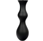 Wysoki wazon flakon podłogowy czarny mat W-441B H:70cm D:23cm szklana ozdoba do salonu, dekoracja wnętrz, naczynie na