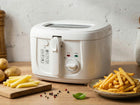 Frytkownica esperanza spring roll 2.5l 1800W regulacja temperatury AGD tradycyjna 1800 w biały