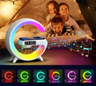 LAMPA Biurkowa LED RGB Nocna Budzik Głośnik Regulowana Szkolna NA BIURKO do czytania i pracy, zasilanie akumulatorowe