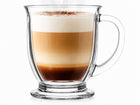 Szklanki z Uchem 400 ml 6 szt Kubki Szklane do Kawy Herbaty Grzańca Latte filiżanki, naczynia wielorazowe na ciepłe