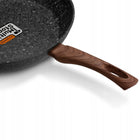 Patelnia Granitowa indukcja Gaz pokrywka Marmurkowa Konighoffer Venga 30 cm tradycyjna 5 mm