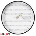 Lampa sufitowa Plafon LED ściemniany 40cm okrągły Czarny pilot panel salon do pokoju dziennego, neutralna barwa biała
