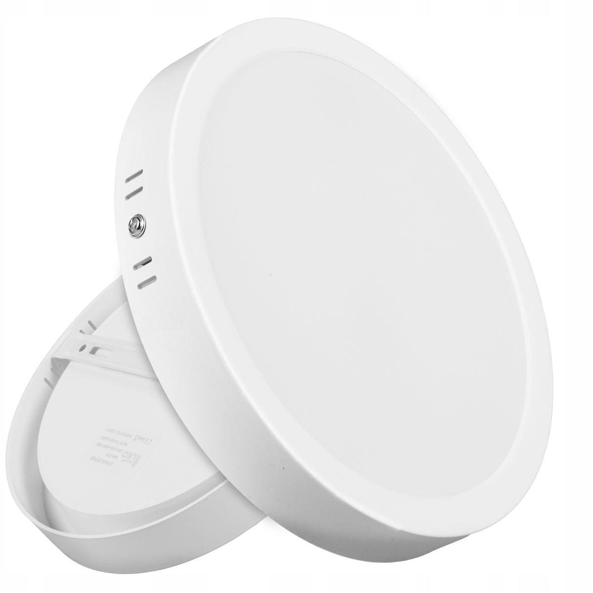 Panel Plafon Sufitowy LED Natynkowy Okragły Biały 24W Nie Mruga CCD Lampa oprawa do wnętrz z wbudowanym źródłem