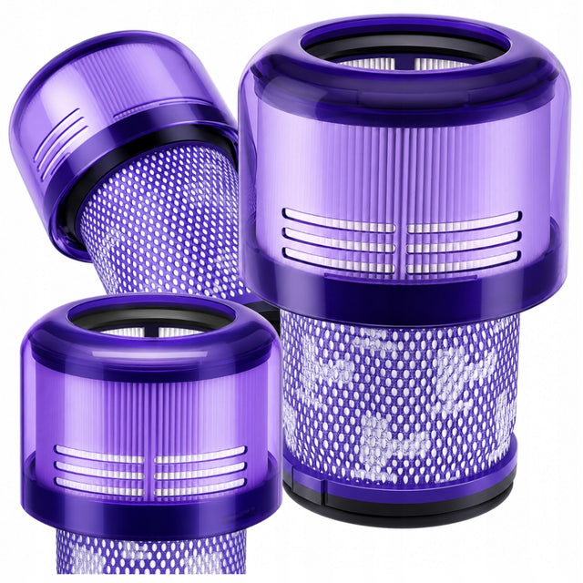 3x filtr powietrza zmywalny do dyson V11 SV14 V15 hepa detect absolute wkład zamienny, element eksploatacyjny, fioletowy