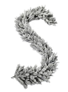 Świąteczna girlanda ośnieżona 200 cm dekoracja święta 100% PE+PCV Łańcuchy biały, zielony